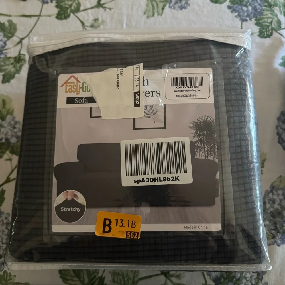 Dark Gray Sofa Slipcover